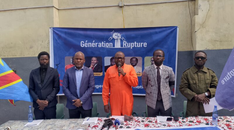 “Génération Rupture” déclare la guerre au système : Ndombasi, Vuvu, Bolodjwa, Ngbele et Bosenge en première ligne.