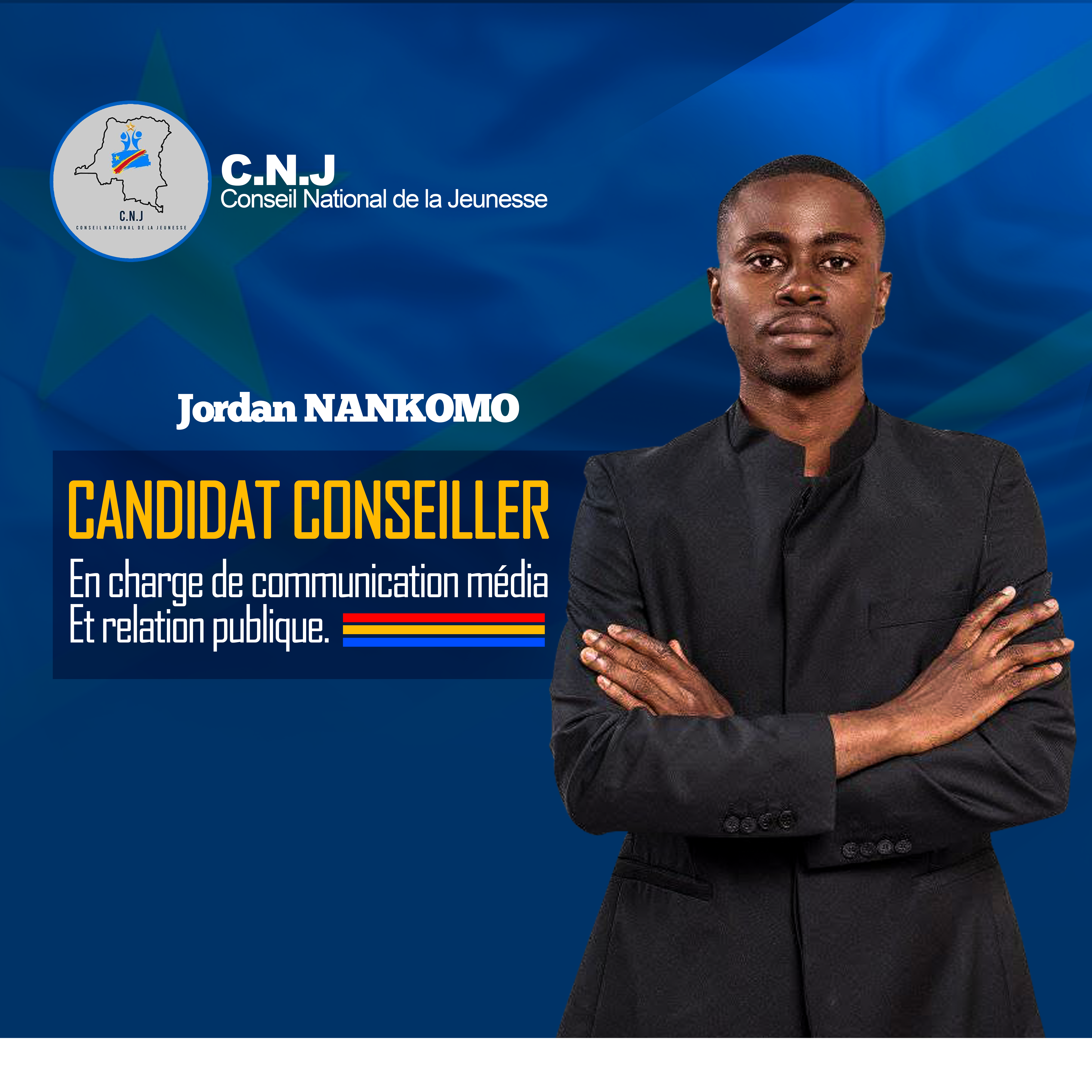 Jordan Nankomo officialise sa candidature au Conseil National de la Jeunesse (CNJ)