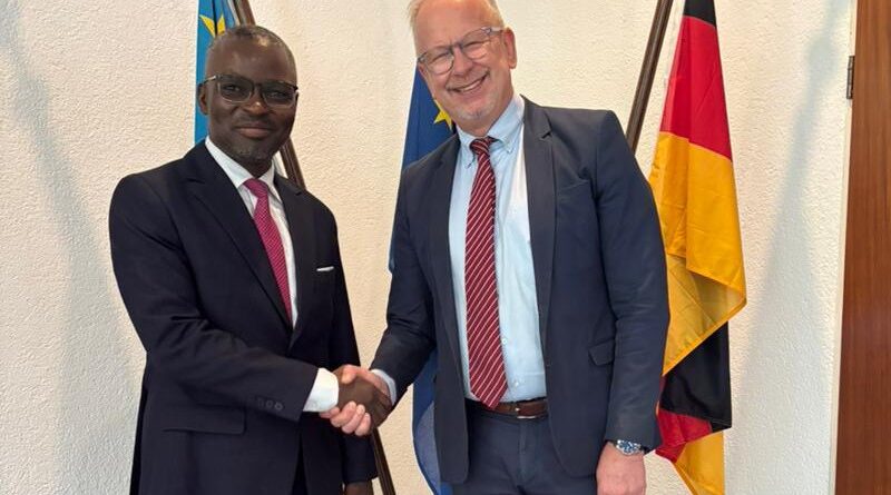 RDC : Gratien Iracan échange avec l&rsquo;ambassadeur d&rsquo;Allemagne sur la situation politique, sécuritaire et humanitaire du pays