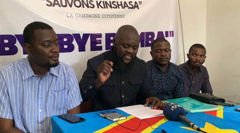 Kinshasa : le collectif « Sauvons  Kinshasa » lance sa campagne citoyenne
