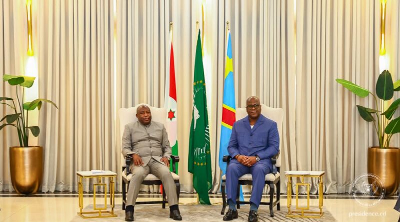 À Kinshasa, Ndayishimiye réitère l&rsquo;engagement du Burundi pour la stabilité de l&rsquo;Est de la RDC