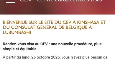 Belgique : une nouvelle procédure de prise de rendez-vous pour les demandes de visa Schengen en RDC dès le 26 octobre